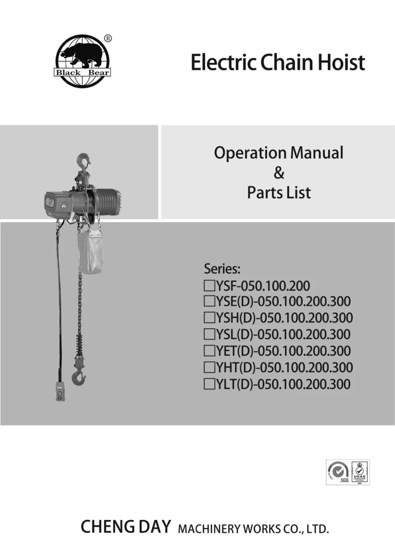 Electric Chain Hoist-160 series-BB